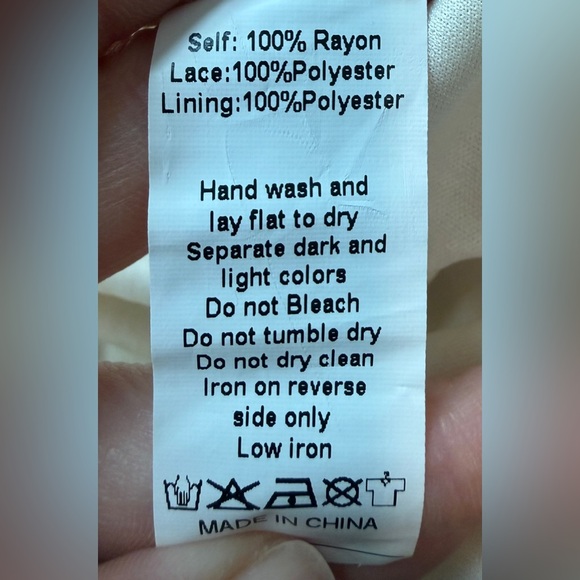 Joyfolie NWT Bohemian Anna Maxi Dress Cream w/Lace Detail Sz S - Picture 9 of 9